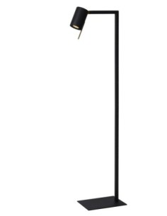 Lampadaire/lampe de lecture Led GU10 noir - Lucide - Lesley