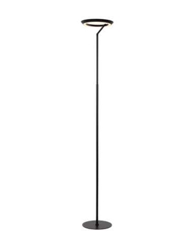 Lampadaire Diam. 28 cm LED Dim. 1x21W 2700K 1.400 LM Noir - Lucide - Celeste