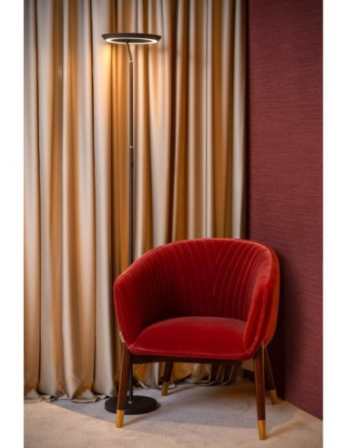 Lampadaire Diam. 28 cm LED Dim. 1x21W 2700K 1.400 LM Noir - Lucide - Celeste