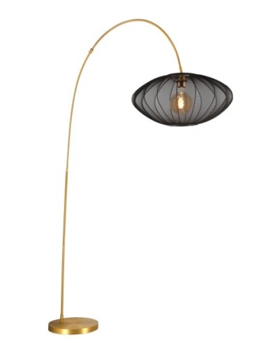 Lucide CORINA Lampadaire arceau 1xE27 Noir | Deko Light