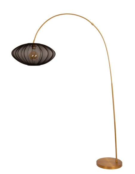 Lucide CORINA Lampadaire arceau 1xE27 Noir | Deko Light