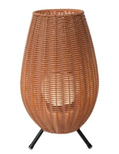 Lampe de table Rechargeable Int/Ext LED 1x3W 180 LM 3000K IP44 Naturel - Lucide - Colin