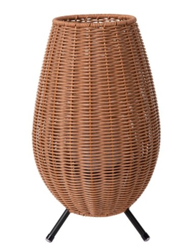 Lampe de table Rechargeable Int/Ext LED 1x3W 180 LM 3000K IP44 Naturel - Lucide - Colin