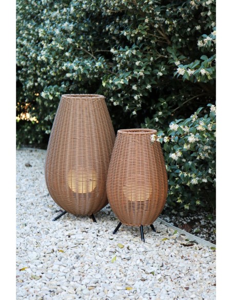 Lampe de table Rechargeable Int/Ext LED 1x3W 180 LM 3000K IP44 Naturel - Lucide - Colin