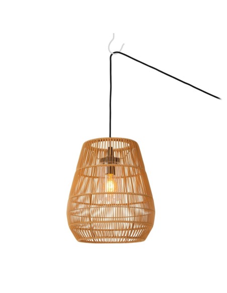 Nerida  de Lucide - Suspension intérieur/extérieur IP44 E27 naturel - câble extra long, installation déportée