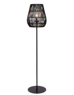 Lampadaire intérieur/extérieur IP44 E27 noir - Lucide - Nerida