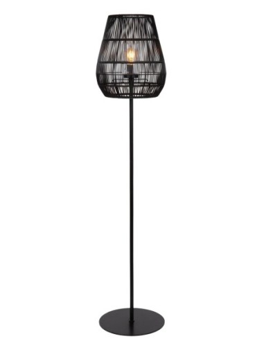 Lampadaire intérieur/extérieur IP44 E27 noir - Lucide - Nerida