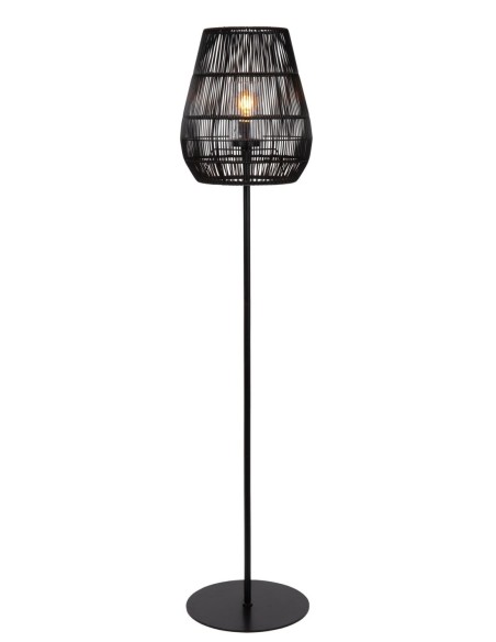 Lampadaire intérieur/extérieur IP44 E27 noir - Lucide - Nerida