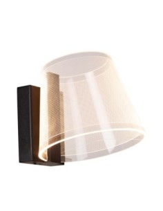 Applique murale Salle de bains LED 1x10W 3000K IP44 Noire - Lucide - Korgis