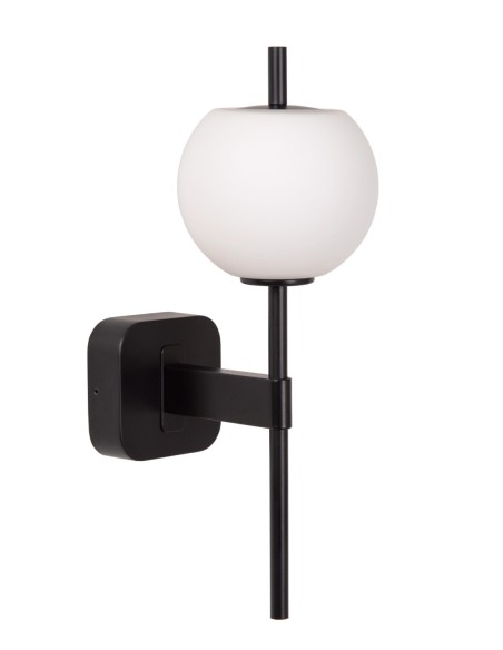 Lucide - Elda - Applique murale Salle de bains LED 1xG9 IP44 Noire