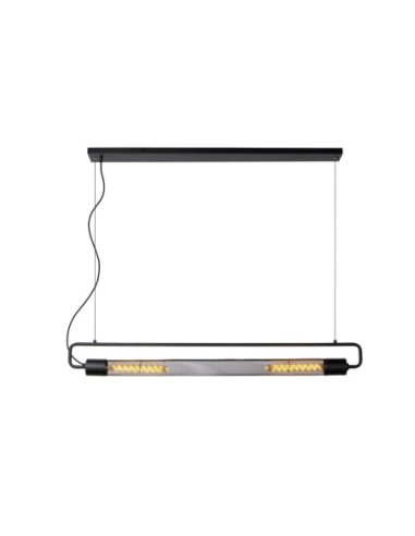 Suspension Led 2xE27 Métal Noir - Lucide - Calixt