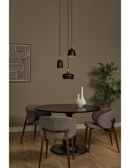 Lucide CHAYANNE Suspension Diam. 30 cm 3xE14 Noir | Deko Light