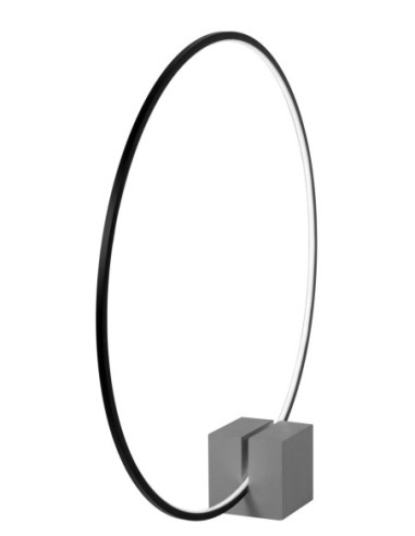 Cirkelis de Lucide - lampe à poser socle béton - Led intégrée - éclairage blanc chaud