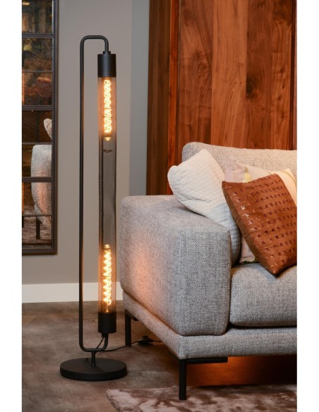Lucide CALIXT Lampadaire 2xE27 Noir | Deko Light