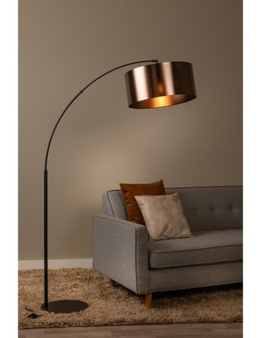 Lucide RANKOS Lampadaire arceau 1xE27 Noir | Deko Light