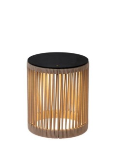 Lampe de table  extérieure autonome taupe - Lucide - Pingi