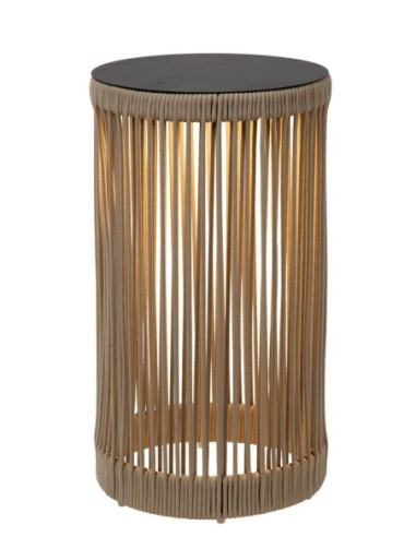 Lampadaire extérieur autonome taupe - Lucide - Pingi