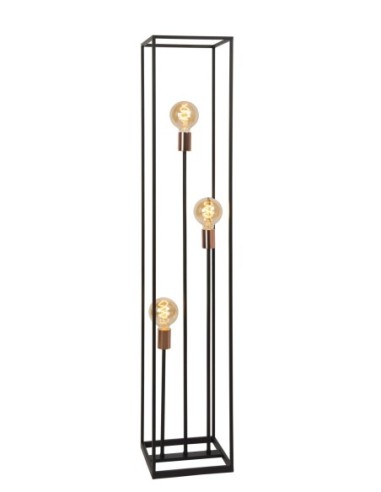 Lampadaire Led  3xE27  Métal Noir - Lucide - Arthur