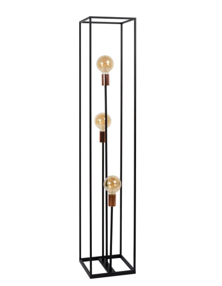 Lucide - Arthur - Lampadaire Led  3xE27  Métal Noir