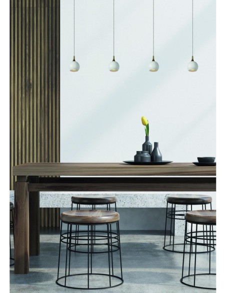 Lucide - Favori - Suspension intérieure Led 4 points lumineux culot GU10