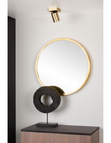 Lucide NIGEL Spot plafond LED Dim to warm GU10 1x5W 2200K/3000K Or Mat / Laiton | Deko Light