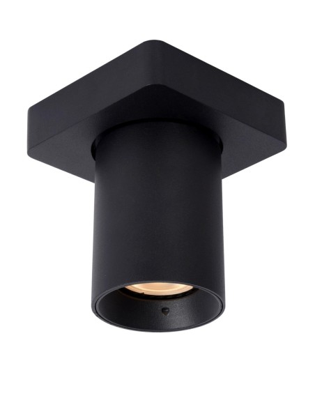 Lucide NIGEL Spot plafond LED Dim to warm GU10 1x5W 2200K/3000K Noir | Deko Light