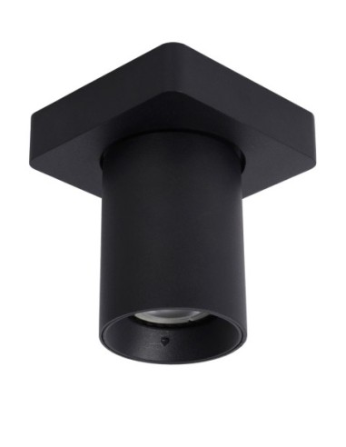 Lucide NIGEL Spot plafond LED Dim to warm GU10 1x5W 2200K/3000K Noir | Deko Light