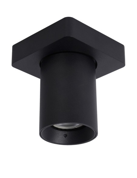 Lucide NIGEL Spot plafond LED Dim to warm GU10 1x5W 2200K/3000K Noir | Deko Light