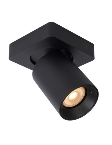 Lucide NIGEL Spot plafond LED Dim to warm GU10 1x5W 2200K/3000K Noir | Deko Light
