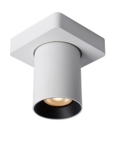 Lucide NIGEL Spot plafond LED Dim to warm GU10 1x5W 2200K/3000K Blanc | Deko Light