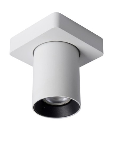 Lucide NIGEL Spot plafond LED Dim to warm GU10 1x5W 2200K/3000K Blanc | Deko Light