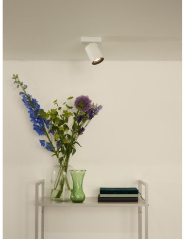 Lucide NIGEL Spot plafond LED Dim to warm GU10 1x5W 2200K/3000K Blanc | Deko Light