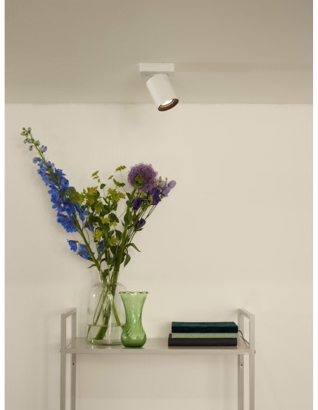 Lucide NIGEL Spot plafond LED Dim to warm GU10 1x5W 2200K/3000K Blanc | Deko Light