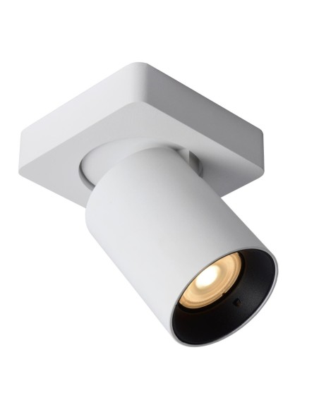 Lucide NIGEL Spot plafond LED Dim to warm GU10 1x5W 2200K/3000K Blanc | Deko Light