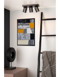 Lucide NIGEL Spot plafond LED Dim to warm GU10 3x5W 2200K/3000K Anthracite | Deko Light 2