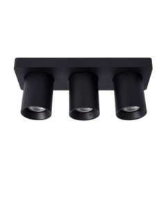 Lucide NIGEL Spot plafond LED Dim to warm GU10 3x5W 2200K/3000K Noir | Deko Light 2