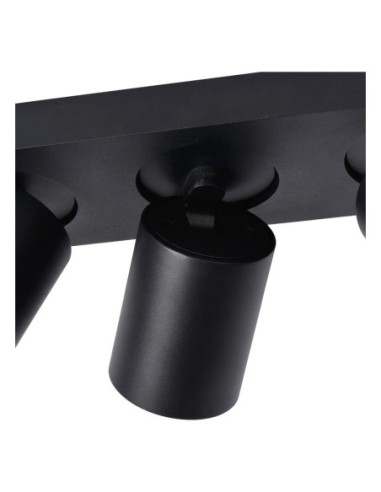 Lucide NIGEL Spot plafond LED Dim to warm GU10 3x5W 2200K/3000K Noir | Deko Light