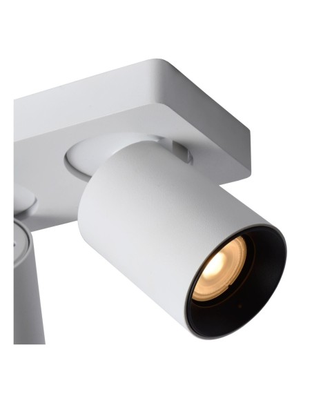 Lucide NIGEL Spot plafond LED Dim to warm GU10 3x5W 2200K/3000K Blanc | Deko Light