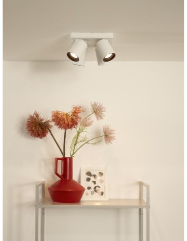 Lucide NIGEL Spot plafond LED Dim to warm GU10 4x5W 2200K/3000K Blanc | Deko Light