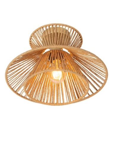 Lucide TASMAN Plafonnier Diam. 32 cm 1xE27 Naturel | Deko Light