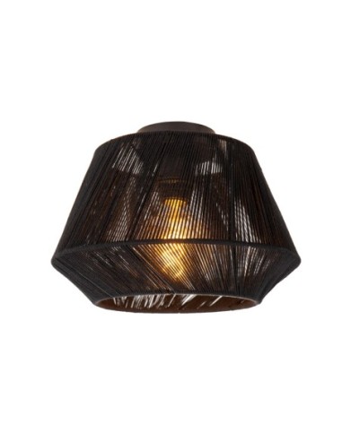 Plafonnier Led Diam. 30 cm 1xE27  Noir - Lucide - Jessica