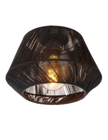Lucide JESSICA Plafonnier Diam. 30 cm 1xE27 Noir | Deko Light