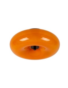 Plafonnier verre et métal  orange - Lucide - Sentino 2