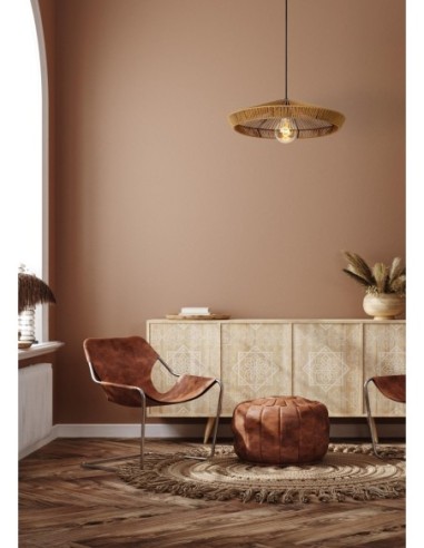 Suspension Diam. 50 cm 1xE27 60 W Dimmable Naturel - Lucide - Yunkai