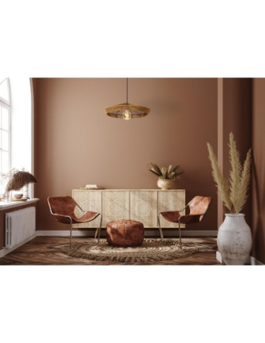 Lucide YUNKAI Suspension Diam. 50 cm 1xE27 Naturel | Deko Light