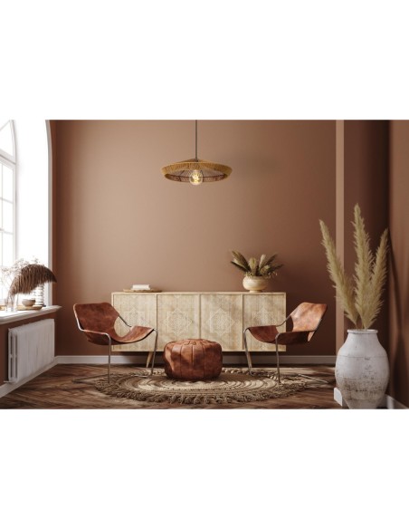 Lucide YUNKAI Suspension Diam. 50 cm 1xE27 Naturel | Deko Light