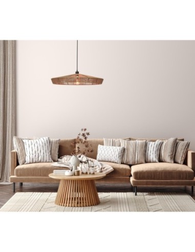 Lucide YUNKAI Suspension Diam. 70 cm 1xE27 Naturel | Deko Light