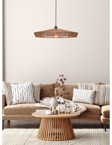 Suspension Diam. 70 cm 1xE27 60 W Dimmable Naturel - Lucide - Yunkai