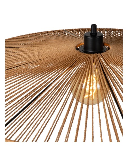 Lucide YUNKAI Suspension Diam. 70 cm 1xE27 Naturel | Deko Light