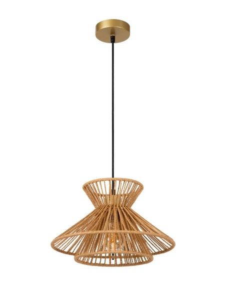 Lucide TASMAN Suspension 1xE27 Naturel | Deko Light